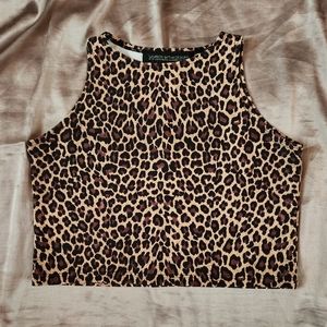 Cheetah crop top